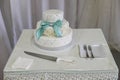 Wite wedding cakes. High sharpness Royalty Free Stock Photo