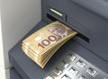 Withdrawal Canadian Dollar From The ATM
