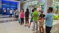 Withdrawing Money from Bank ATM Inside Mall in Consolacion, Cebu, Philippines