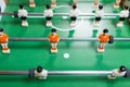 Player in table football Royalty Free Stock Photo