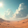 Mesmerizing Futuristic Clouds Over Desert Landscape Captivating Sci-Fi Image on Alamy
