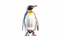 Arctic Elegance: The Majestic Penguin on a White Background