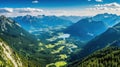 Aerial Splendor: Majestic German Alps