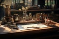 Witness the beauty of a calligraphers desk