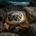 Green Sea Turtles in the Emerald Waters Royalty Free Stock Photo