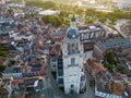 Aerial Majesty: Halle City Center at Sunrise Royalty Free Stock Photo