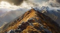 Vertical Ascent: A Photojournalistic Capture of a Climber Conquering a Majestic Mountain in New Zealand