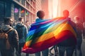 Marching for Justice: Procession and Parade in Defense of LGBT Rights - Generative AI