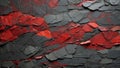 Slate Crimson Majesty: Dramatic Opulence Background. AI generate