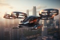 Witness a formation of electric air taxis