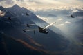 Witness a formation of gliders riding the