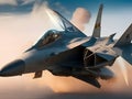 Masters of the Skies: Explore the Advanced Technology of Modern Fighter Jets Royalty Free Stock Photo