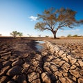Desolate Beauty: A Captivating Image of Drought and Scarcity