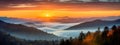 Morning Sunrise from Mountains: A Breathtaking Nature\'s Symphony Unveiling the Beauty of Dawn