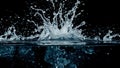 Unveiling the Explosive Beauty of a Water Splash Collision Captured at 1000fps with a HighSpeed Cinema Camera A Royalty Free Stock Photo