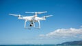 Witness the mesmerizing sight of a drone flying over the Royalty Free Stock Photo
