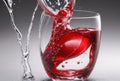 Cherry Elegance: A Photorealistic Splash in Motion