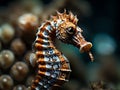 A seahorse in its element during the morning