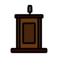 Witness Stand Icon