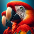 Vibrant Scarlet Macaw Parrots: Ara Macao Royalty Free Stock Photo