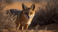 Desert Fox Duo in deserts Royalty Free Stock Photo