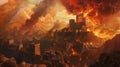 Divine Retribution: The Biblical Destruction of Sodom Unfolds