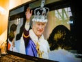 Witnessing History: Charles Iii and Camillas Coronation Royalty Free Stock Photo