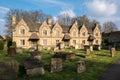 WITNEY, OXFORDSHIRE/UK - MARCH 23 : Houses near the Cemetery in Royalty Free Stock Photo