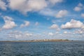 Wittdun coastline from Waddensea, Amrum Island, North Frisia, Schleswig-Holstein, Germany Royalty Free Stock Photo