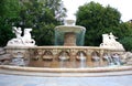Wittelsbach Fountain on Maximiliansplatz, Munich Royalty Free Stock Photo