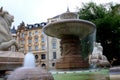 Wittelsbach Fountain on Maximiliansplatz, Munich, Germany Royalty Free Stock Photo