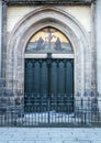 Wittenberg - The famous door at the All saint`s church where Martin Luther nailed the 95 theses