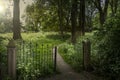 Entrance of graveyard at Wittewierum, The Netherlands