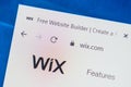 Wix.com Web Site. Selective focus. Royalty Free Stock Photo