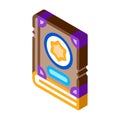 Wizard Book isometric icon vector illustration