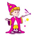 Wizard boy logo