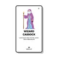 wizard cassock vector