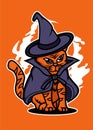 WIZARD CAT Royalty Free Stock Photo