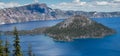 Wizard Island in Crater Lake Royalty Free Stock Photo