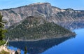 Wizard Island in Crater Lake National Park Royalty Free Stock Photo