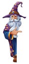 Wizard Merlin Cartoon Beard Magician Man Character