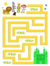 Wizard of OZ labyrinth help Dorothy to find the way Royalty Free Stock Photo