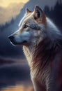 The White Wolf: A Painted Portrait