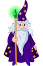 Wizard with staff Royalty Free Stock Photo
