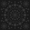 Wizard star and element pattern with black background Royalty Free Stock Photo