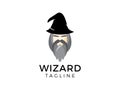 Wizard vector logo template design