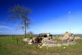 Wizna, Masuria region / Poland - 2007/04/14: Gora Stregowa Hill Monument of the Wizna defense battle from September 1939 Royalty Free Stock Photo