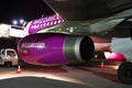 Wizz Air Airbus A320 engine Royalty Free Stock Photo