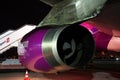 Wizz Air Airbus A320 engine Royalty Free Stock Photo