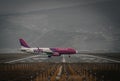 Wizz old livery airplane at Iasi Internatinal Airport